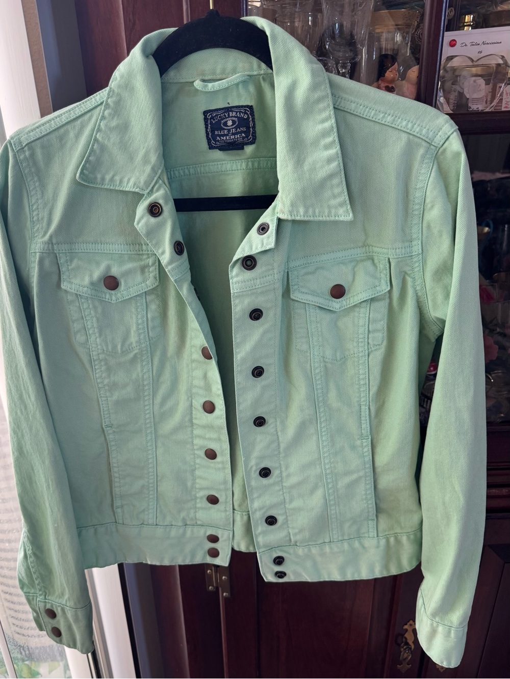 Lucky Brand Mint-Teal Denim Jacket